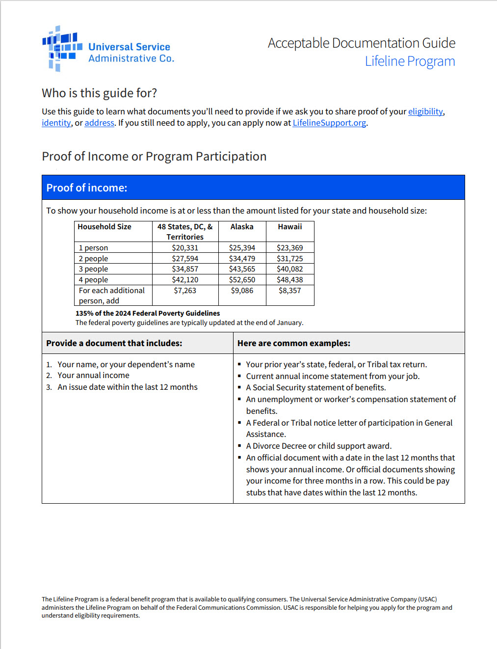 Acceptable Documentation Guide